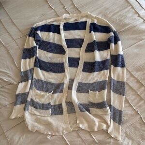 Roxy Cream and Navy Knit Sweater